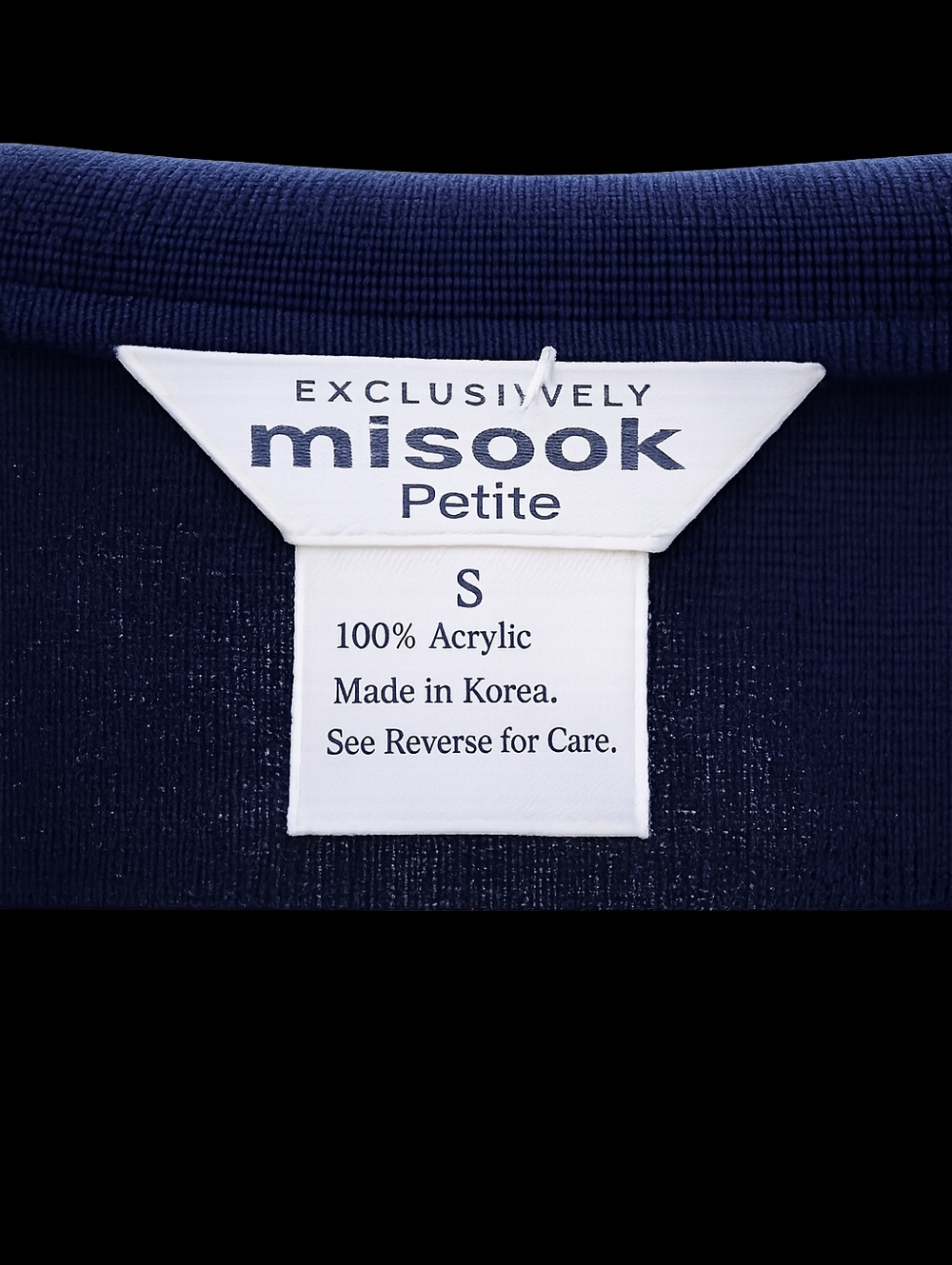 Missook Petite Colorblock Cardigan Black Pink White Button Front Knit Top Sz SP - Picture 6 of 12